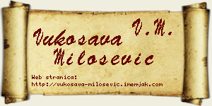 Vukosava Milošević vizit kartica
